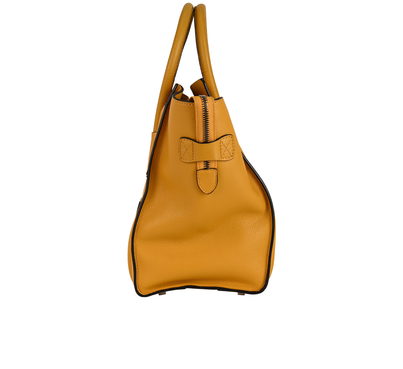 Large Luggage, &pound;550, Handbags, Yellow, Leather, Bottom view